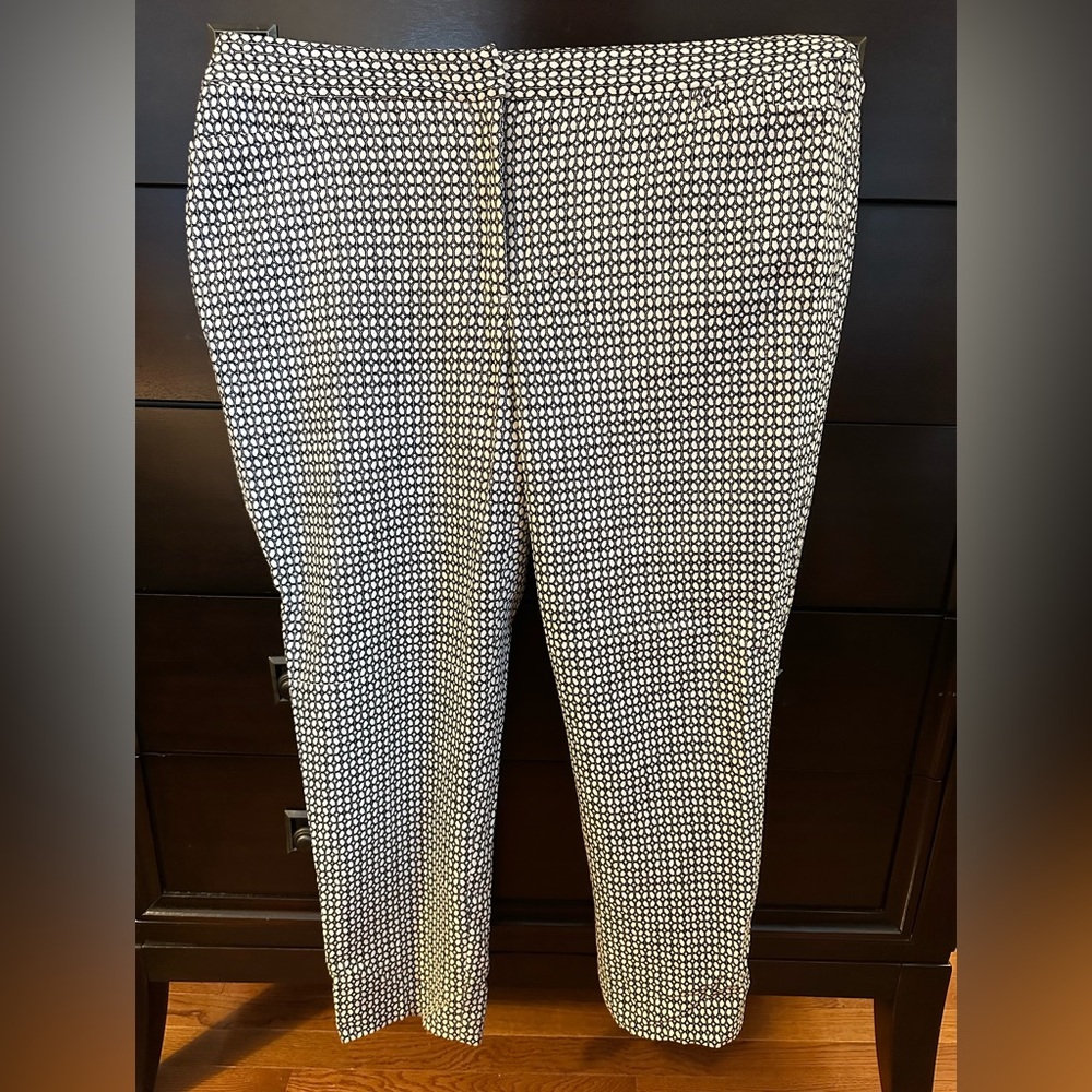 For sale! Like new. Women’s Plus Dress Pants black and white pattern. Size 14W.